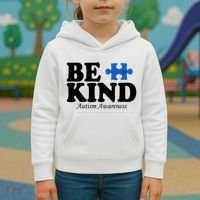 Be Kind Autism Awareness Puzzle Kids Hoodie thumb 3
