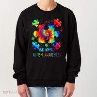 Be Kind Autism Awareness Rainbow Women's Sweatshirt thumb 0