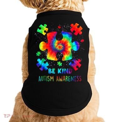 Be Kind Autism Awareness Rainbow Doggie Tank