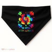 Be Kind Autism Awareness Rainbow USA-Made Doggie Bandana thumb 0