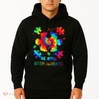 Be Kind Autism Awareness Rainbow Hoodie thumb 2
