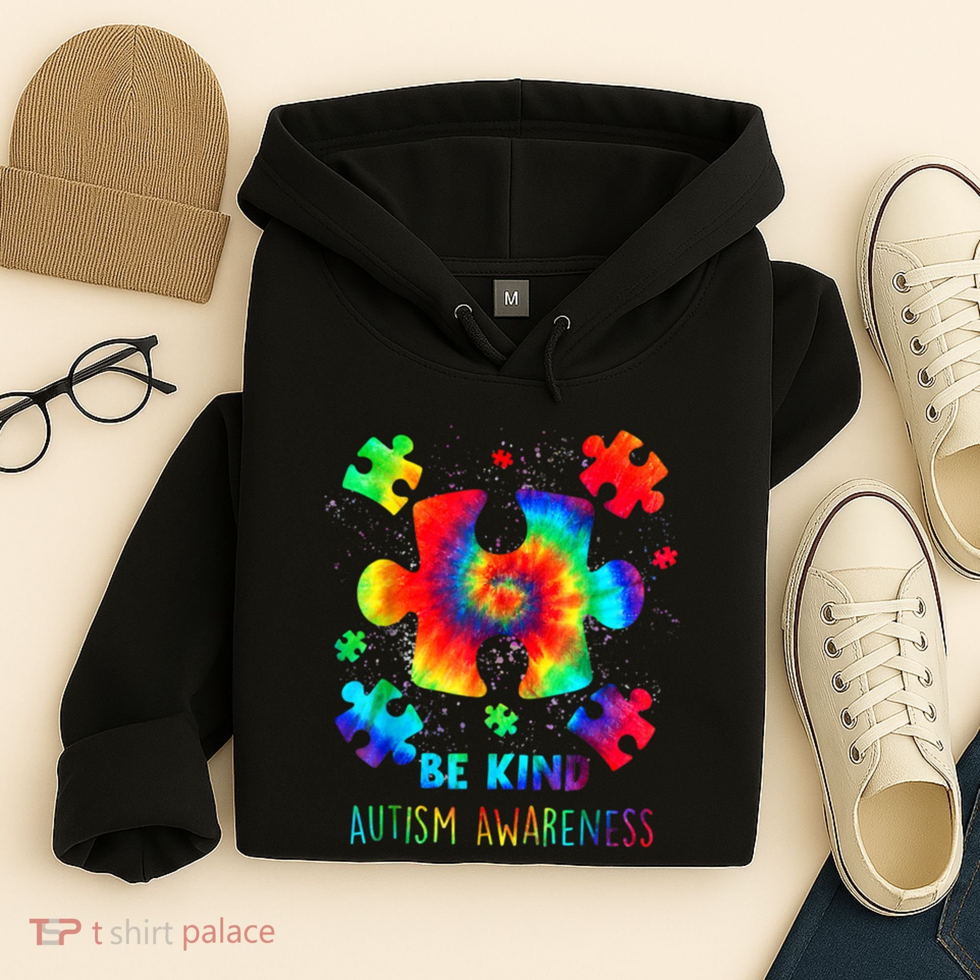 Be Kind Autism Awareness Rainbow Hoodie