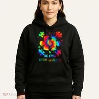 Be Kind Autism Awareness Rainbow Hoodie thumb 5