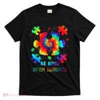 Be Kind Autism Awareness Rainbow T-Shirt thumb 0
