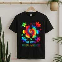 Be Kind Autism Awareness Rainbow T-Shirt thumb 2