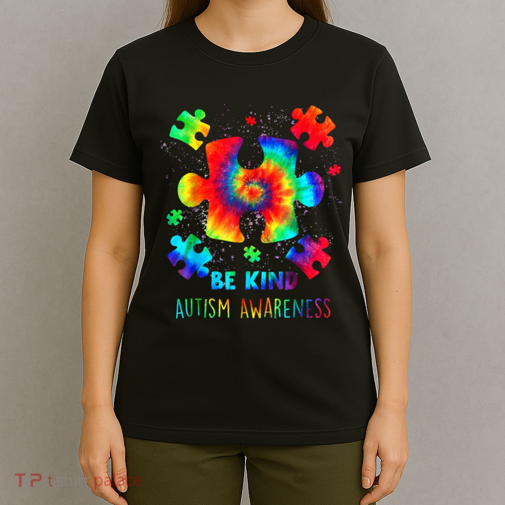 Be Kind Autism Awareness Rainbow T-Shirt