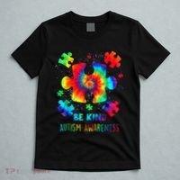 Be Kind Autism Awareness Rainbow T-Shirt thumb 5