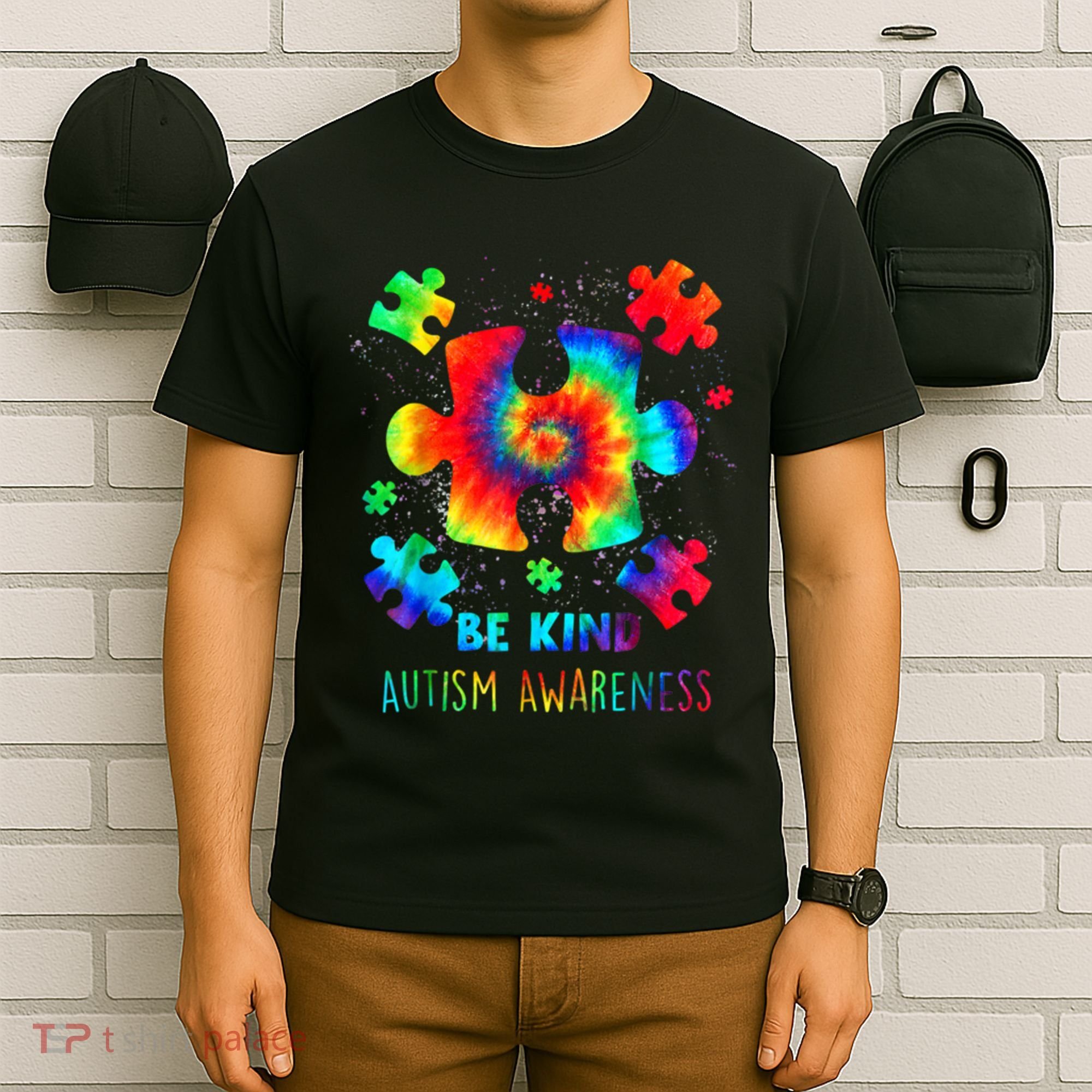 Be Kind Autism Awareness Rainbow T-Shirt