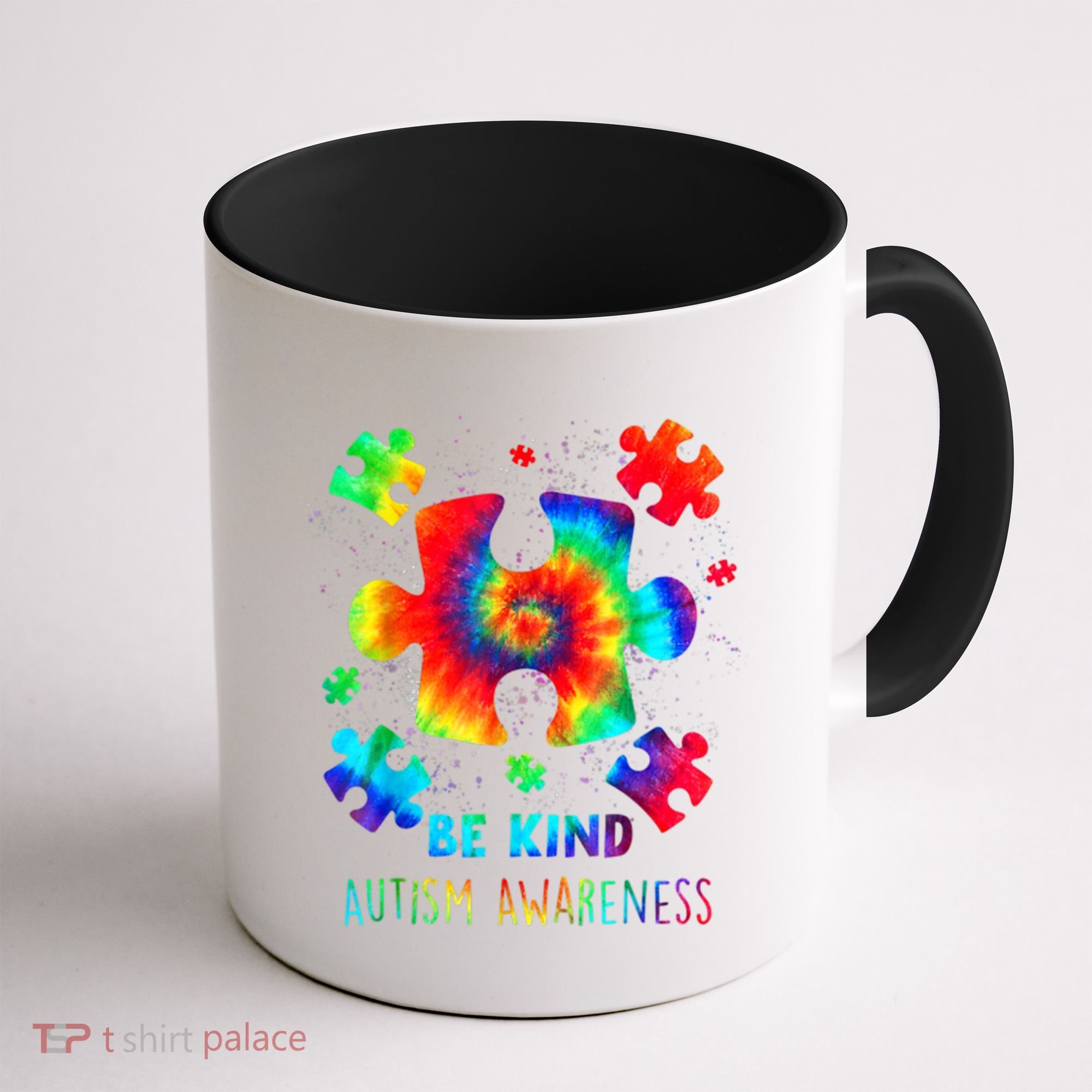 Be Kind Autism Awareness Rainbow Coffee Mug
