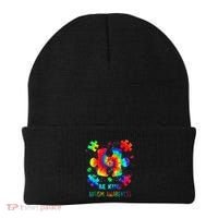 Be Kind Autism Awareness Rainbow Beanie thumb 0