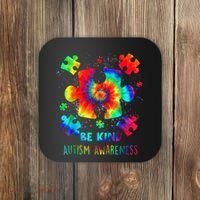 Be Kind Autism Awareness Rainbow Coaster thumb 0