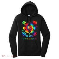 Be Kind Autism Awareness Rainbow Women's Hoodie thumb 0