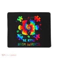 Be Kind Autism Awareness Rainbow Mousepad thumb 0