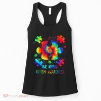 Be Kind Autism Awareness Rainbow Women's Tank Top thumb 0