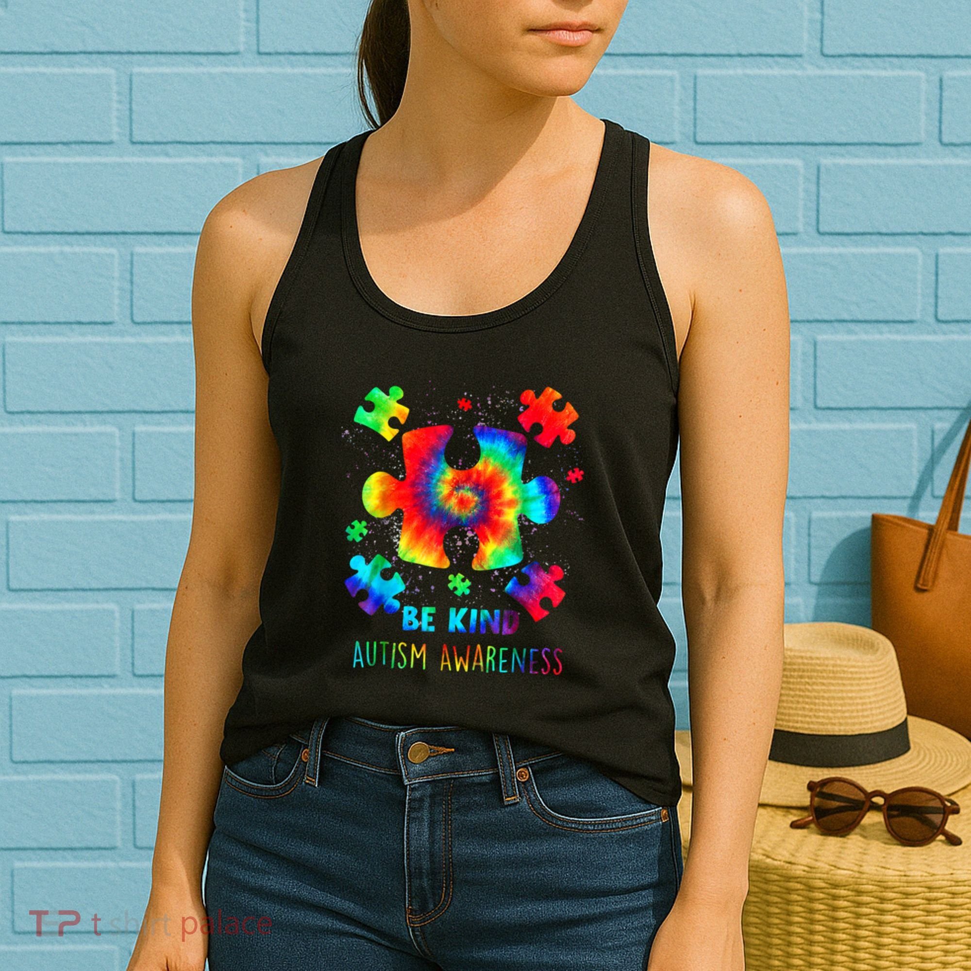 Be Kind Autism Awareness Rainbow Women's Tank Top