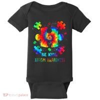 Be Kind Autism Awareness Rainbow Baby Bodysuit thumb 0