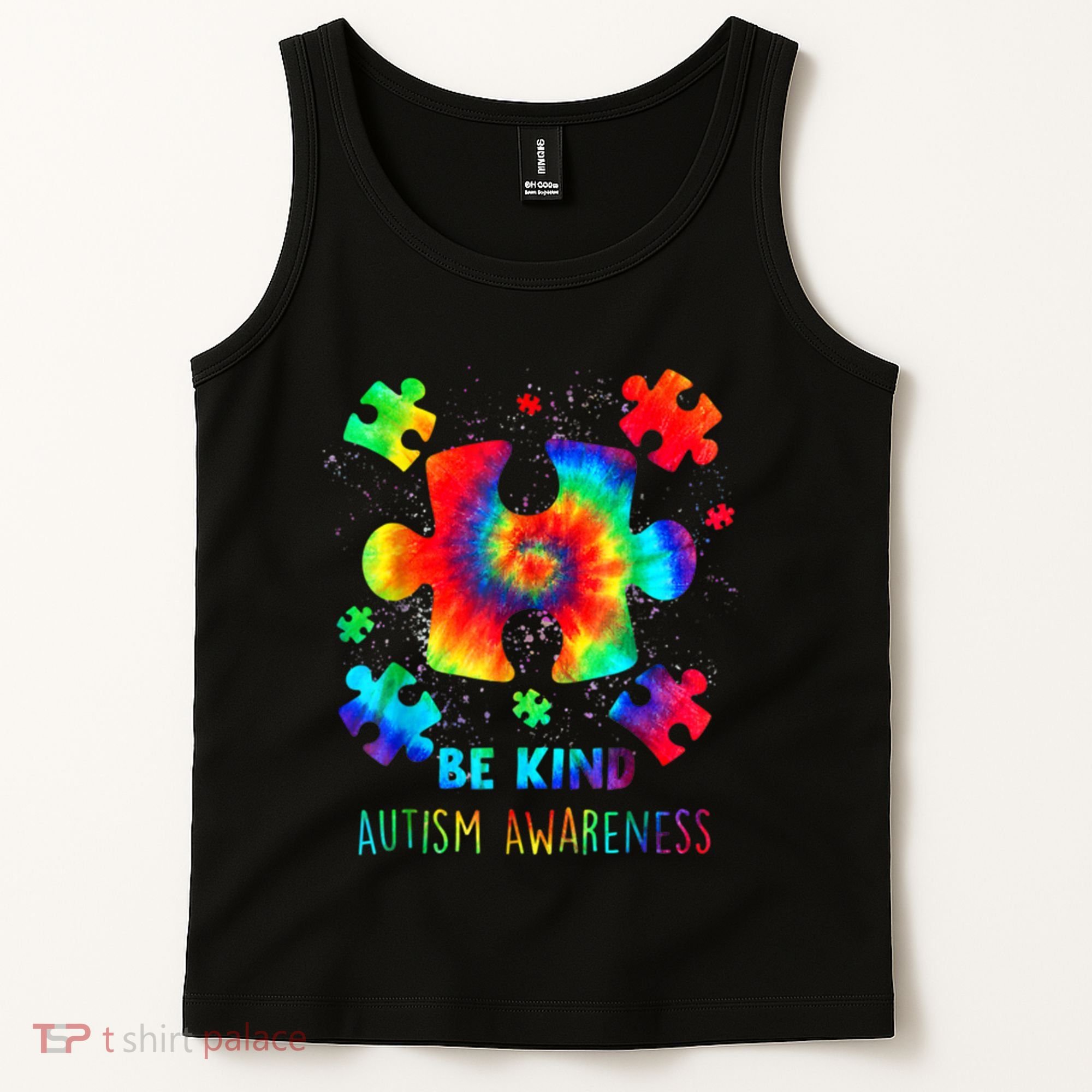 Be Kind Autism Awareness Rainbow Tank Top