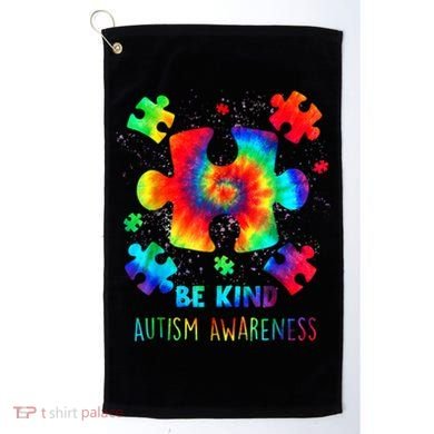 Be Kind Autism Awareness Rainbow Golf Towel