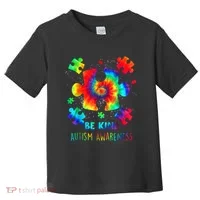 Be Kind Autism Awareness Rainbow Toddler T-Shirt thumb 0