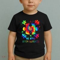 Be Kind Autism Awareness Rainbow Toddler T-Shirt thumb 2