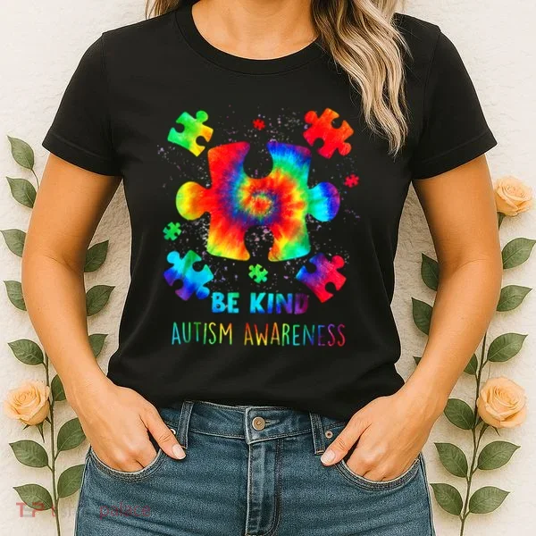 Be Kind Autism Awareness Rainbow Women's T-Shirt