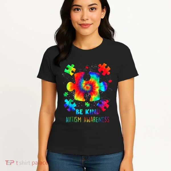 Be Kind Autism Awareness Rainbow Women's T-Shirt