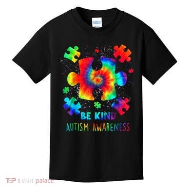Be Kind Autism Awareness Rainbow Kids T-Shirt