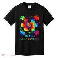 Be Kind Autism Awareness Rainbow Kids T-Shirt thumb 0