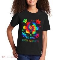 Be Kind Autism Awareness Rainbow Kids T-Shirt thumb 2