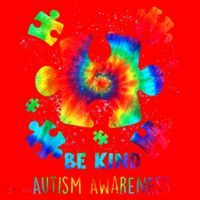 Be Kind Autism Awareness Rainbow Santa Hat thumb 1