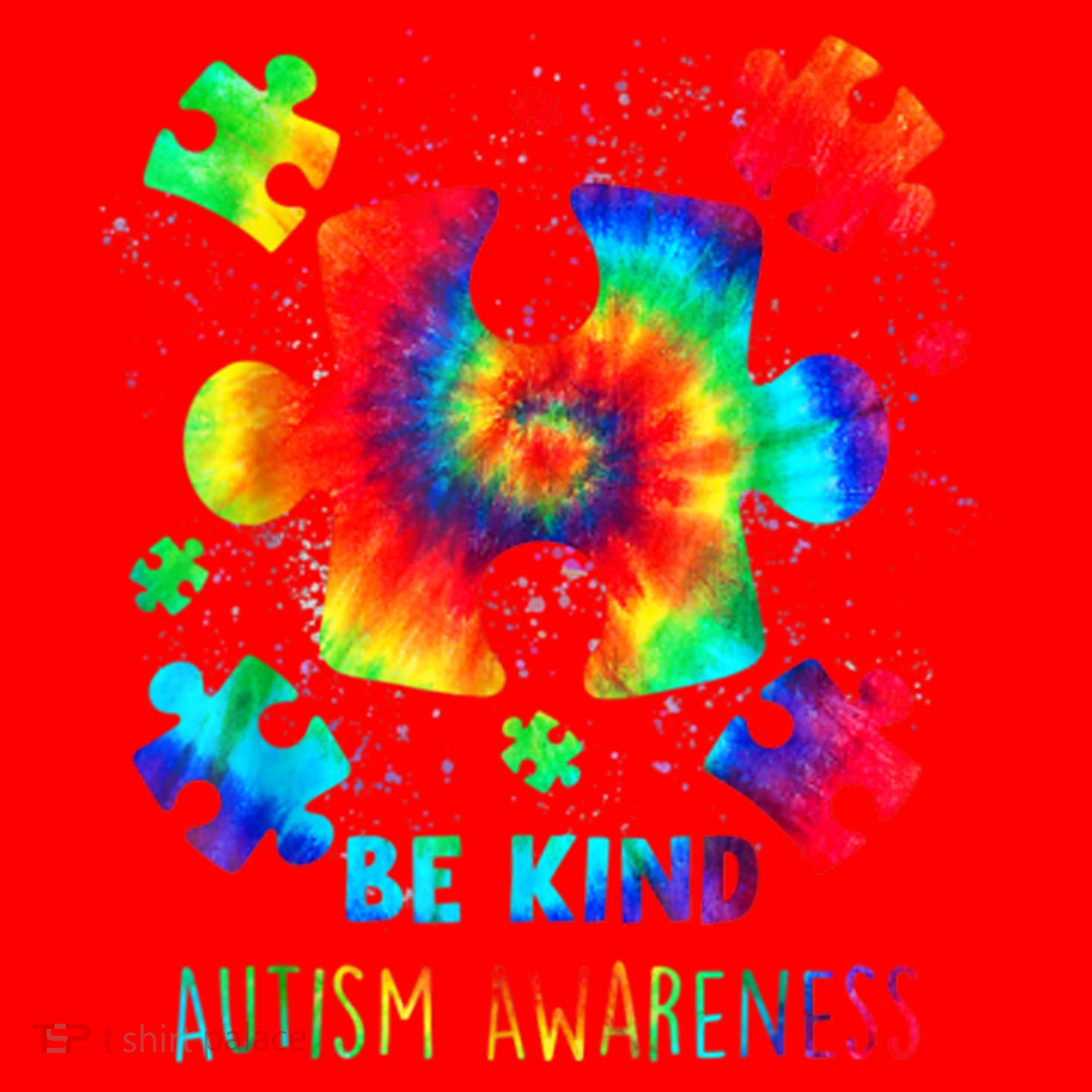 Be Kind Autism Awareness Rainbow Santa Hat