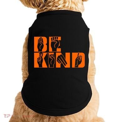 Be Kind ASL Hand Sign Language Doggie Tank