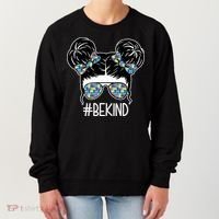Be Kind Autism Awareness Female Bun Women's Sweatshirt thumb 0