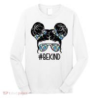 Be Kind Autism Awareness Female Bun Long Sleeve Shirt thumb 0