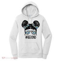 Be Kind Autism Awareness Female Bun Women's Hoodie thumb 0