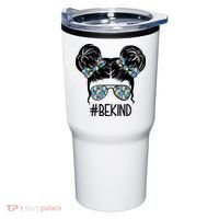 Be Kind Autism Awareness Female Bun Tumbler thumb 0