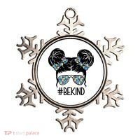 Be Kind Autism Awareness Female Bun Ornament thumb 0