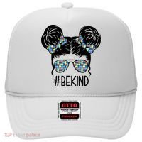 Be Kind Autism Awareness Female Bun Hat thumb 0
