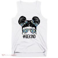 Be Kind Autism Awareness Female Bun Tank Top thumb 0