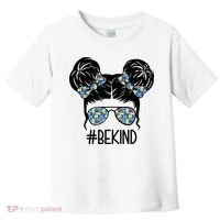 Be Kind Autism Awareness Female Bun Toddler T-Shirt thumb 0