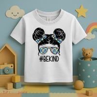 Be Kind Autism Awareness Female Bun Toddler T-Shirt thumb 3