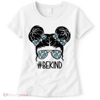 Be Kind Autism Awareness Female Bun Women's T-Shirt thumb 0