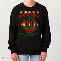 Black King And Queen Most Powerful Pieces Of The Game Women's Sweatshirt thumb 0