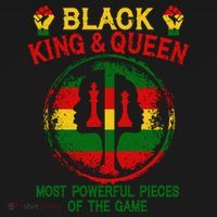 Black King And Queen Most Powerful Pieces Of The Game Women's Hoodie thumb 2