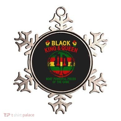 Black King And Queen Most Powerful Pieces Of The Game Ornament