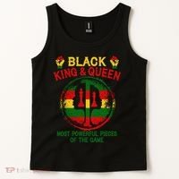 Black King And Queen Most Powerful Pieces Of The Game Tank Top thumb 2