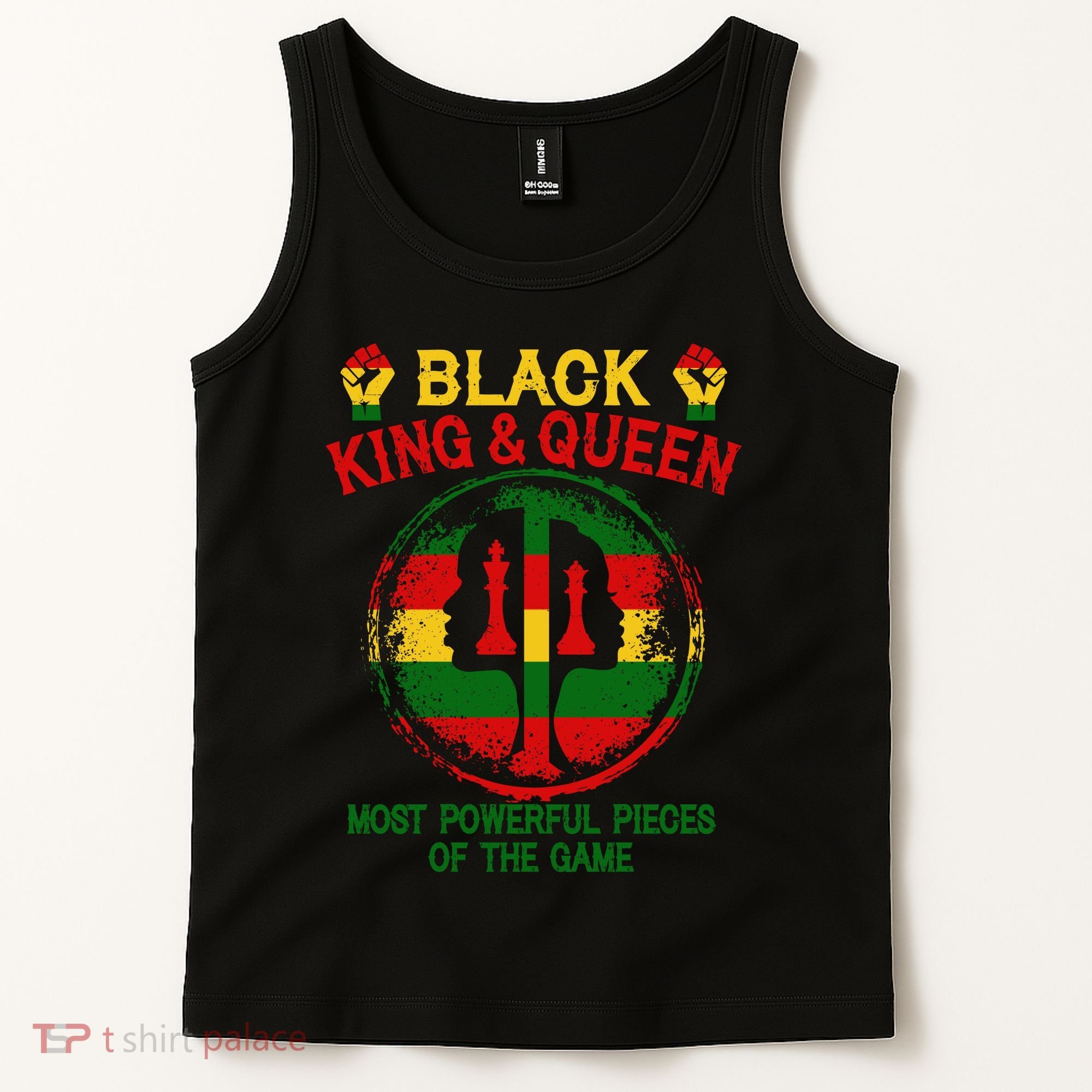 Black King And Queen Most Powerful Pieces Of The Game Tank Top