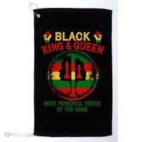 Black King And Queen Most Powerful Pieces Of The Game Golf Towel thumb 0
