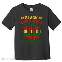 Black King And Queen Most Powerful Pieces Of The Game Toddler T-Shirt thumb 0