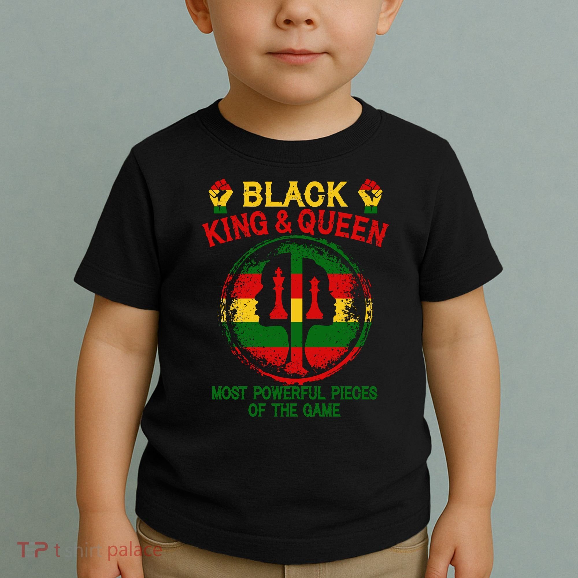 Black King And Queen Most Powerful Pieces Of The Game Toddler T-Shirt